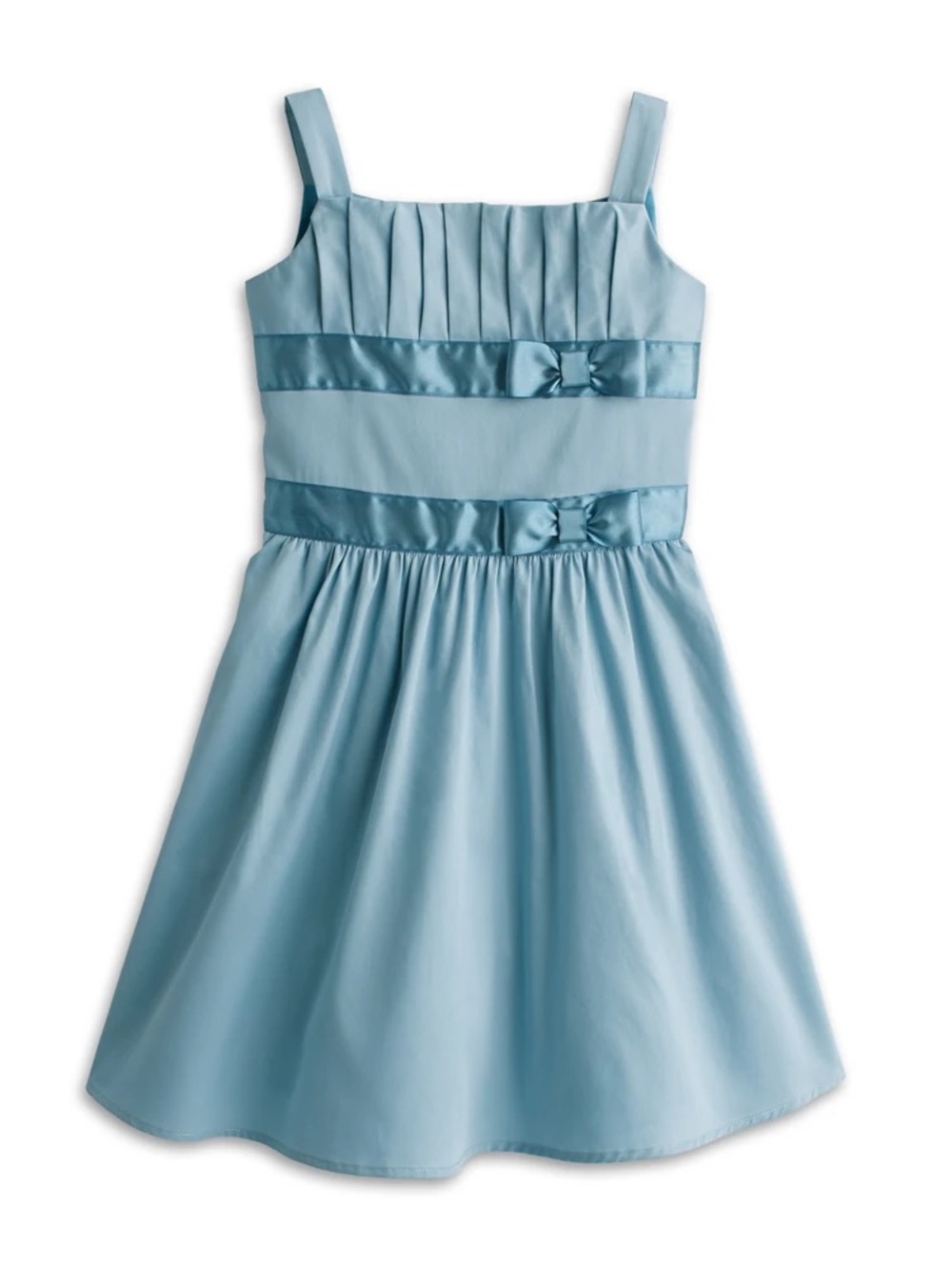 American Girl Double-Bow Dress Blue